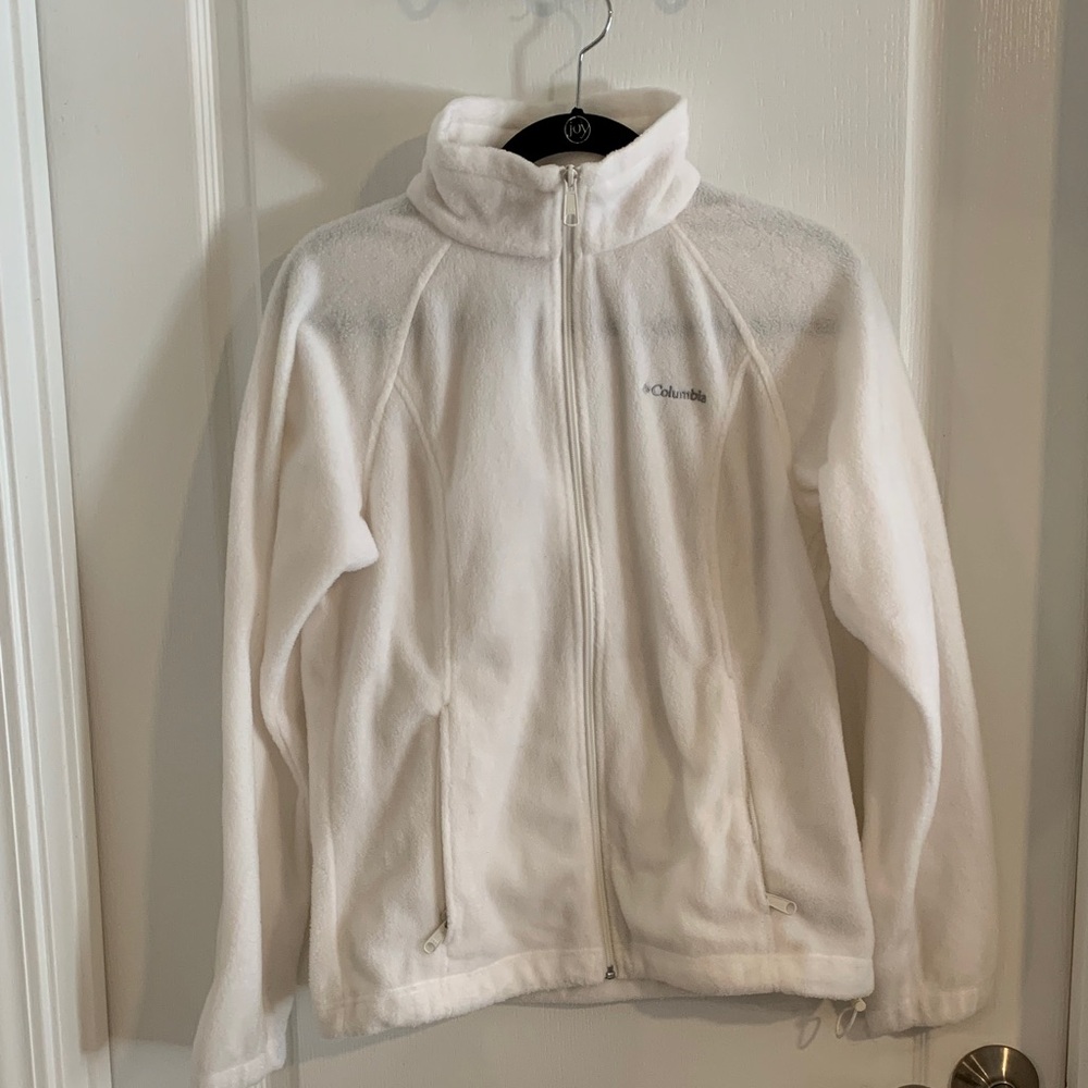 Columbia Soft White Full-Zip Fleece